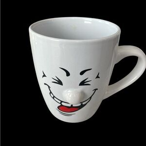 White Smiley Face Mug